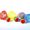 Pelotas de Bádminton Eva Arcoíris, Pelotas Duraderas de Entretenimiento y Entrenamiento para Niños, Pelotas de Bádminton de Espuma de Cabeza Grande para Interiores y Exteriores