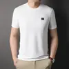 2023 Camiseta de Manga Corta para Jóvenes y Adultos Moda Suelta Casual Camiseta de Verano Estilo Coreano para Hombre Todo Fósforo Top de Media Manga
