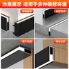 Rodapié de aleación de aluminio sin costuras de 2 cm, moldura de esquina metálica invisible ultradelgada de 2 cm, estilo nuevo, extra gruesa, rodapié minimalista