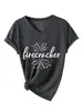 Petardo Amazon Ebay Sitio Independiente Moda Versátil Casual Camiseta de Manga Corta con Cuello en V para Mujer Camiseta Básica