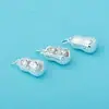 Nuevo Colgante de Cacahuete con Diamante Electrochapado en Plata de Ley S925 Colgante de Cosas Buenas Accesorios de Plata para Pulsera y Collar