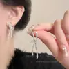 Pendientes Largos con Borla de Plata 925 para Mujer, Lujo Ligero, Pendientes de Perla Elegantes y de Gama Alta, Pendientes Populares de Otoño e Invierno al por Mayor