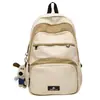 Mochila Impermeable Simple de Gran Capacidad Nueva Portátil para Ocio Vacaciones Viaje Bolsa Escolar para Estudiante de Secundaria Campus