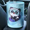 Cubo de Basura Impermeable para Coche Suministros para Coche Bolsa de Almacenamiento Plegable Cubo de Basura de Dibujos Animados Cubo Incorporado para Coche Almacenamiento de Cuero