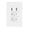 Regleta con Protección contra Sobrecargas Ignífuga de Alta Potencia Brasileña, Enchufe Cargador de Pared Usb+Type-C de Alto Voltaje de Cobre Puro