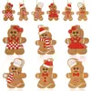 Pendente de Homem de Gengibre de Natal Novo Transfronteiriço Evento de Festa Cena DIY Pingente Árvore de Natal Desenho Animado Pingente Decorativo