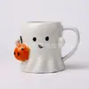 *Nuevo 0686* 7.8*10cm 430ml *Edición Limitada de Halloween* Taza Fantasma *Taza de Café* Taza de Cerámica