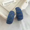 Pendientes de Moda Estilo Hong Kong Retro Azul Denim Estilo Coreano para Mujer 2025 Nuevos Elegantes Literarios de Gama Alta Casuales de Lujo Accesible