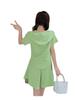 Ropa de Mujer Talla Grande Traje de Verano para Mujer Suelto Casual Deportivo Reductor de Edad Dos Piezas Look Delgado Cubre Carne Traje de Falda Mujer