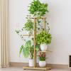 Casa interior 4 camadas 5 lavatórios Varanda Armazenamento ferro forjado Piso Sala de estar Simples vaso de flores Multi-camada Cabide verde rosa rack de flores