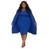 N7924 en stock Suministro transfronterizo Nuevo conjunto de dos piezas para mujer europea y americana, casual, de manga larga, talla grande, sin tirantes