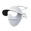 Mascarilla de Protección Solar de Verano, Visera de Vinilo de Cara Completa, Mascarilla de Seda de Hielo, Sombrero, Mascarilla Facial de Una Pieza, Protección Ocular, Protección UV