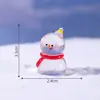 Micro-Paisagem Criativa Fofa Árvore de Natal Boneco de Neve Estatueta Casa de Bonecas DIY Decoração Acessório de Pendurar Mini Ornamento