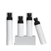 Botella pulverizadora blanca en stock 60ml Botella de plástico 100ml Botella tipo dispensador de tóner 80ml Botella dispensadora de loción