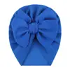 Sombreros de Bebé Simples de Otoño e Invierno Europeos y Americanos Sombreros Indios Sombreros de Pulóver Tejidos Sombreros de Niños con Lazo Sombreros de Bebé