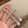 Estilo Torre Eiffel de Paris Design de Nicho Luxo Acessível Brincos de Diamante Inteiros de Alta Qualidade Brincos Longos de Cintura Fina Brincos de Gota D'água
