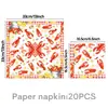 Las nuevas decoraciones de cumpleaños de Amazon con temática de cangrejos de río para el verano incluyen vajilla desechable como platos de papel, servilletas de papel y vasos de papel.