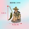 Resina artesanato decoração figura Pequeno Médio pescador aquário decoração acessórios suculento vaso de flores paisagem adereços Micro