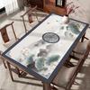 Jogo Americano de Mesa de Jantar, Toalha de Mesa de Centro, Jogo Americano de Mesa de Centro à Prova de Óleo e Impermeável, Jogo Americano Retangular de Luxo Leve Sem Lavar Estilo Chinês Novo, Jogo Americano de Mesa de Centro