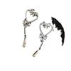 Brincos de zircônia amor femininos brincos de pino de diamante completo temperamento leve luxo nicho design sentido brincos de borla de alta qualidade