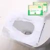 Cubiertas de Asiento de Inodoro Impermeables para Hotel al por Mayor en Stock, Paquete de 10 Piezas, Pads Desechables para Asiento de Inodoro para Mujeres Postparto y Viajes