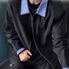 Chaqueta de Trabajo Corta a Cuadros Patchwork Amarilla para Mujer Primavera y Otoño 2025 Nueva Petite Casual Estilo Americano Chaqueta Moderna