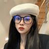 Xiaohong book Empuje caliente gafas retro estilo coreano moda miopía estilo celebridad de internet montura de gafas lisa adelgazante antirradiación de luz azul