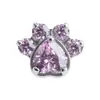 Pendientes de Corazón con Garra de Gato de Aleación de Titanio F136 Moda Brillantes Joyería para Perforaciones Hélice Hueso de la Oreja Uña del Labio Uña del Ombligo Venta al por Mayor