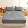 Faldón de Cama de Algodón de Xinjiang Clase A Algodón Puro Apto para la Piel Cobertor de Cama de Cobertura Total Ajustado Borde Elástico Protector de Colchón Simmons