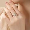 Anillo de mariposa de circonio y plata esterlina S925 para mujer, nuevo diseño de nicho chino de alta gama, anillo ajustable con apertura, joyería