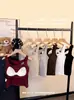 11040 # Nuevo Estilo Primavera y Verano Tirante Ancho Hueco Camisola Integrada para Ropa Interior y Exterior