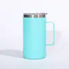 Caneca com Alça 24oz Aço Inoxidável 304 Copo com Isolamento a Vácuo Copo de Café para Escritório Copo de Água Copo Portátil para Presente