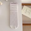 Calcetines para Mujer de Algodón Puro Verano Finos Rectos Versátiles Calcetines para Pantorrilla de Caña Media Estilo Japonés Estilo Universitario Lazo Calcetines Apilados