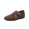 Zapatos de Vestir Brock 2026 Estilo Británico Nuevo Versátiles Barroco Retro Zapatos de Piel Tallada para Mujer