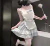 Lingerie Plus Size Shuang'er Puro Desejo Sexy Doce Fofo Fantasia Cosplay de Empregada Saia Tutu de Empregada Saia de Bolo