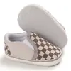 Zapatos Caminadores para Bebé de 0-1 Año de Cuadros Clásicos, Zapatos Casuales Cómodos y Antideslizantes, Zapatos para Bebé Estilo Primavera y Otoño