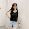 Camiseta de rayas lisa para mujer, verano, estilo coreano, estudiante, ajuste ceñido, adelgazante, camiseta interior, top de moda