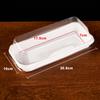 Caja de Empaque para Hornear Pastel Rollo de Toalla Sándwich Mille-Feuille Suizo Caja de Empaque de Alimentos Desechable Rectangular