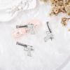 Novo retro estilo retrô diamante-embutido nail metal tridimensional gun nail jewelry estilo punk decoração de unhas personalizada
