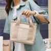 Ventas Calientes Transfronterizas Bolso de Lona de 16 Oz de Alta Gama Bolso Tote de Gran Capacidad Estilo Japonés Coreano Bolsa de Almuerzo Bolso de Mano