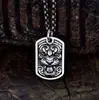 Collar con Colgante Tótem de Cabeza de Tigre 3D de Plata de Ley 925 para Hombre Marca Militar de Gama Alta de Nicho Accesorio Retro de Moda