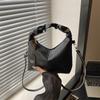 Bolso plisado de alto diseño de nicho, Nuevo bolso cruzado de moda Verano 2026, Bolso de mano simple, Estilo coreano