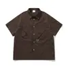 Ropa para Hombre Beijie 2026 Verano Nuevo Estilo Camisa de Manga Corta con Bolsillo Tridimensional Camisa de Trabajo para Hombre Chaqueta Ligera para Exteriores