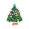 Europeu e Americano Nova Moda Ano Novo Broche de Natal Árvore de Natal Pin Jóias Femininas Acessórios de Decoração de Roupas Transfronteiriças