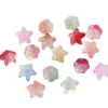 Chapéu Flor de Lírio Bicolor Galvanizado Colorido Acessórios para Corrente de Celular Pulseira Colar Base Flor de Lírio Joias Feitas à Mão DIY