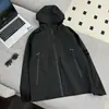 Chamarra de Trabajo con Capucha Camisa Chaqueta Serie Fantasma Stone Island Insignia de Brújula Transfronteriza Mismo Estilo para Hombres y Mujeres