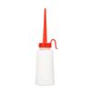 Máquina de coser 160ml olla de aceite olla de aceite de pico puntiagudo olla de aceite con mango rojo olla de aceite para máquina de coser de doble aguja olla de aceite de plástico olla de aceite de boca larga olla de aceite de boca roja