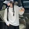 Ropa interior básica de color liso para niñas transfronterizas 2026 Nueva ropa de otoño para niños Camiseta de algodón Niños grandes Estilo coreano Holgado Top de manga larga