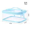 Conjunto de Bolsas Cosméticas Transparentes Estilo Ins Portátil para Viagem de Negócios Grande Capacidade à Prova d'Água Necessaire Estojo para Base e Batom