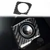 Adecuado para modelos Jeep Wrangler 11-17, juego completo de decoración interior de fibra de carbono para el logotipo del volante y el marco del interruptor del aire acondicionado